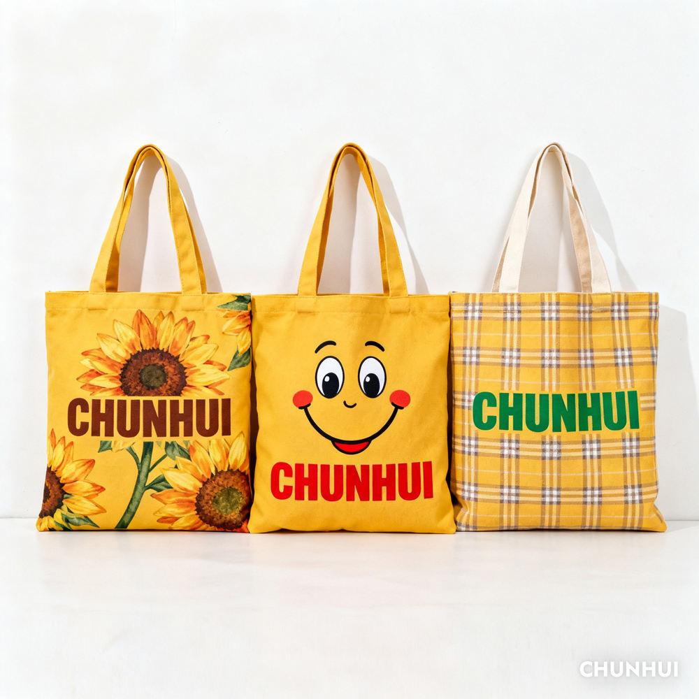 Customizable Cotton Canvas Shopping Tote Bag Solid Color with Plain Shoulder Personalized Design Everyday Use Gift Custom Logo
