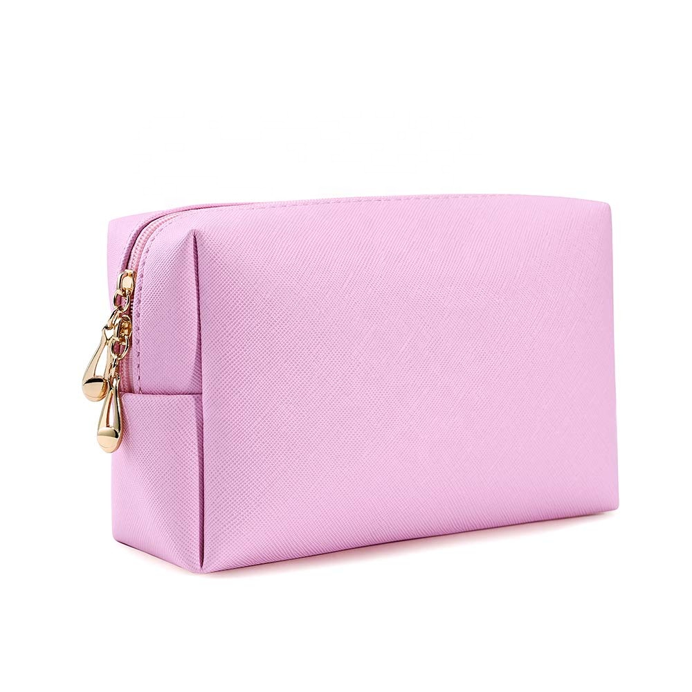 Custom Normcore Travel Storage Polyester Makeup Bag Large Capacity Portable Reusable Zipper Closure for Convenient Cosmetic