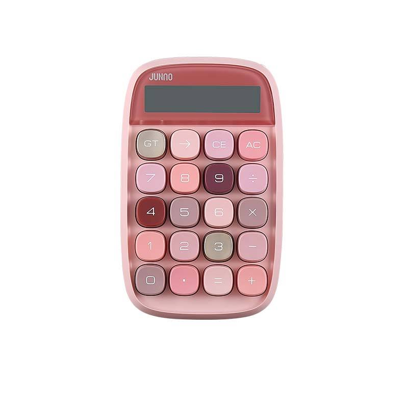 Office Rose Color Calculators Desktop Customized Logo Dual Power Electronic Calculator Portable Large 10 Digit Calculator