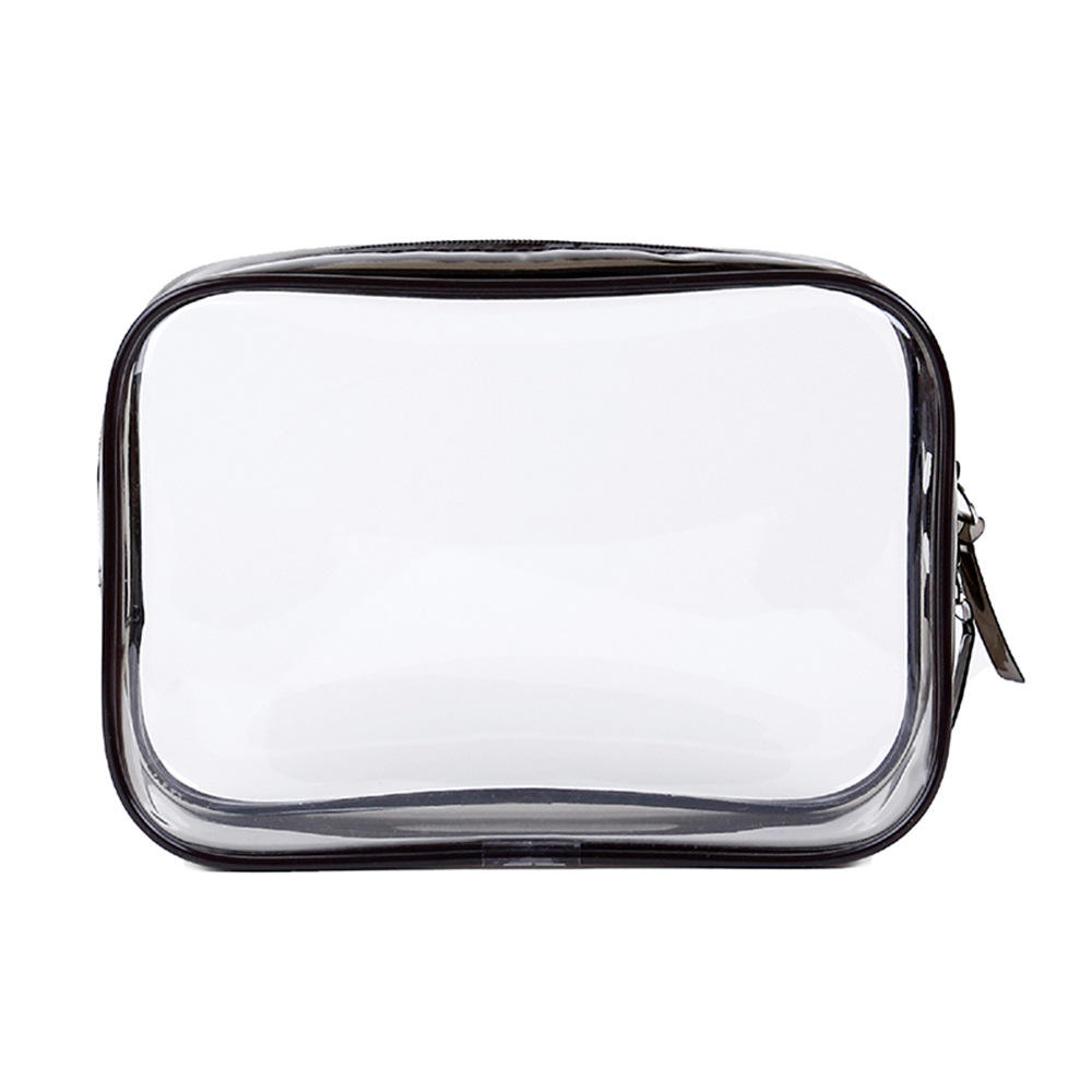 Clear PVC Cosmetic Bag with Pattern Luxury High Quality Cosmetic Bag with Zipper