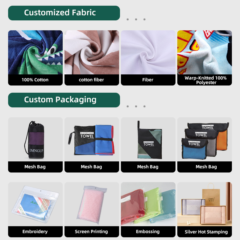 High-Quality Custom Printed Logo Promotional Pool Towels Custom Logo Text Beach Towels Company Logo Gift Towels