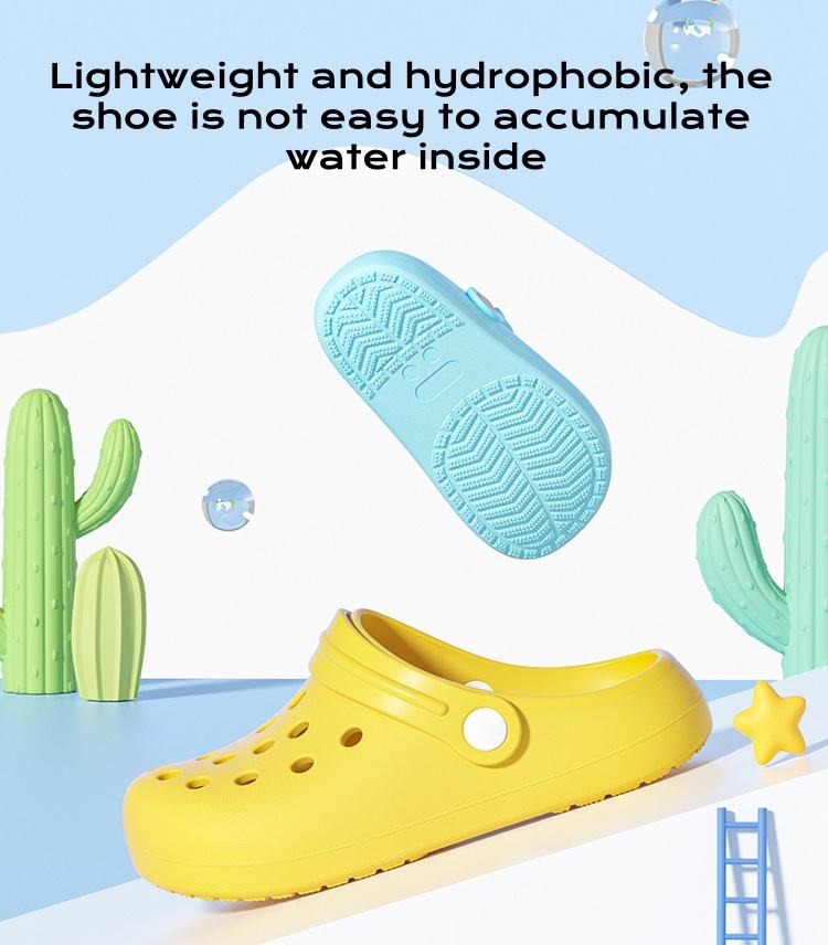 Unisex US Size C1 Garden Clogs Kids EVA Sandals with Custom Logo 10.5cm Children's Shoes for Summer