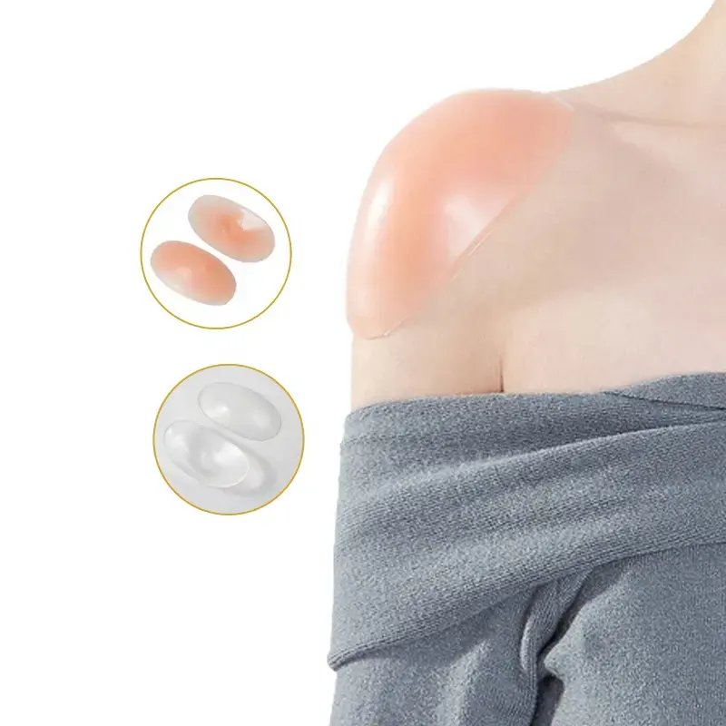Reusable Silicone Shoulder Pads Unisex Eco-Friendly Soft Non-Slip Shaping Inserts for Jackets Coats Dresses
