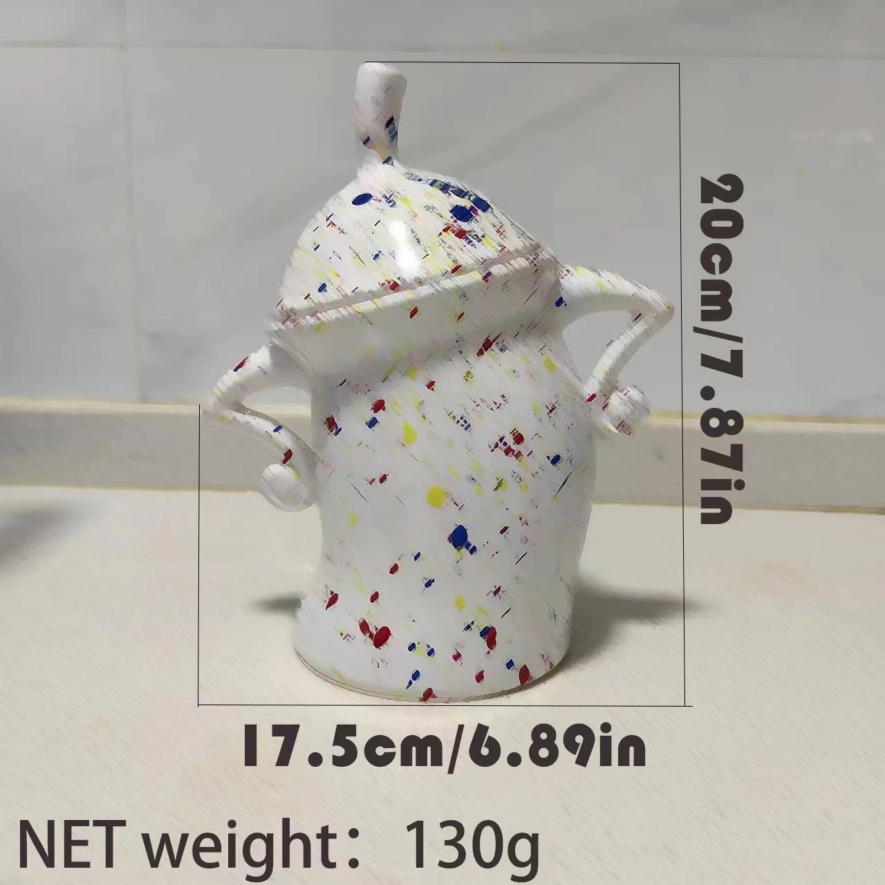 New Canister with Attitude - Food Storage Jar with Polka Dots Cute Funny Beauty East to Use